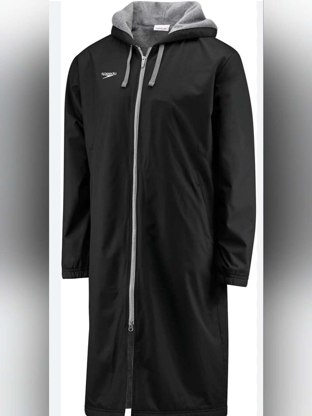 Speedo Team Swim Parka Fleece Lined Jacket Black Size M& L Unisex.